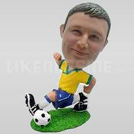 Running Personalized Soccer Player in Action Bobblehead-11719