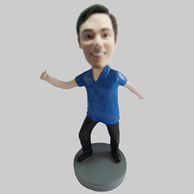 Custom happy man bobbleheads