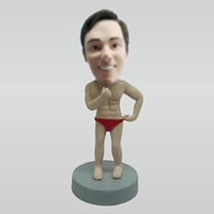 Personalized custom strong man bobbleheads