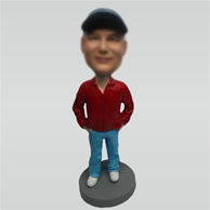 Personalized custom Relaxing man bobbleheads