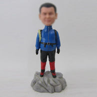 Personalized custom Alpinist bobbleheads