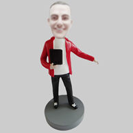 Custom red coat bobbleheads