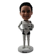 Personalized custom fencer bobbleheads