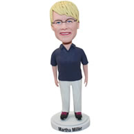 Personalized custom casual man bobbleheads