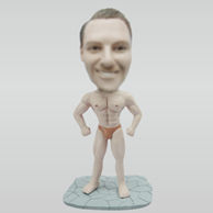 Personalized custom strong man bobble head