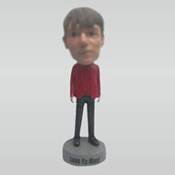 Personalized Custom casual man bobblehead