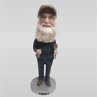 Custom Dad whitewashed bobbleheads