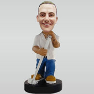 Personalized custom man bobble heads