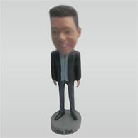 Custom gray pants bobbleheads